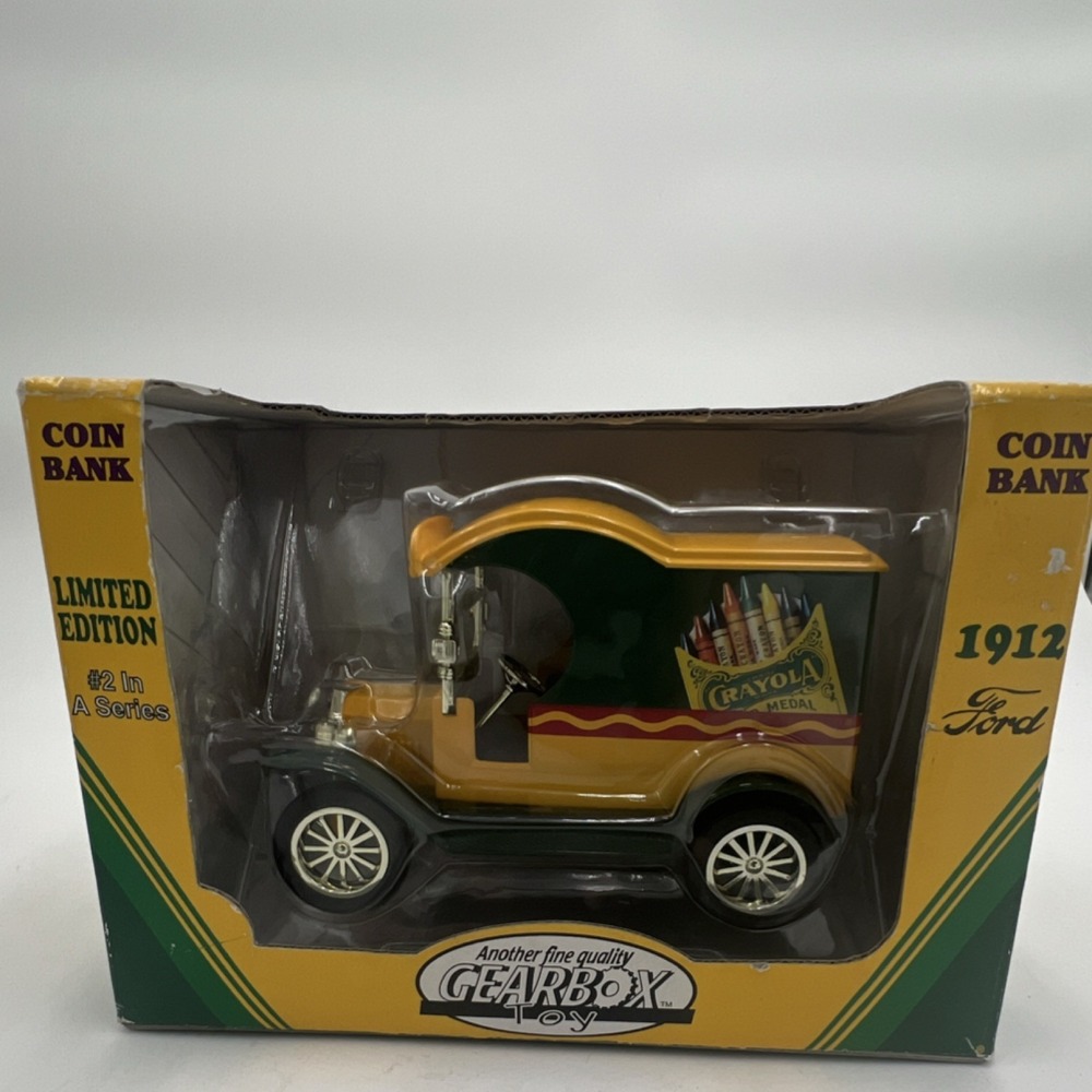 Gearbox 1:24 1912 Ford Delivery Truck Crayola Die-Cast Limited Edition Coin Bank
